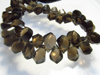 Truly Rare Best Quality - BLACK RUTILATED QUARTZ - Smooth Polished Pear Briolettes Size - 5 - 10 mm approx Rare Quality Items
